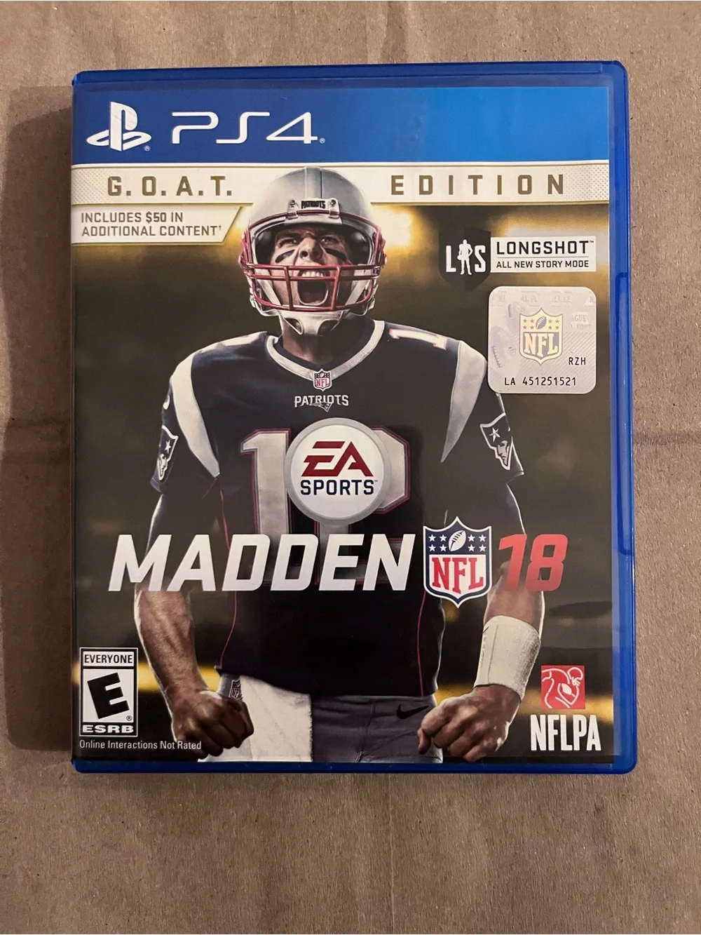 Sony PS4 Madden NFL 18 G.O.A.T. Edition - Blue Case